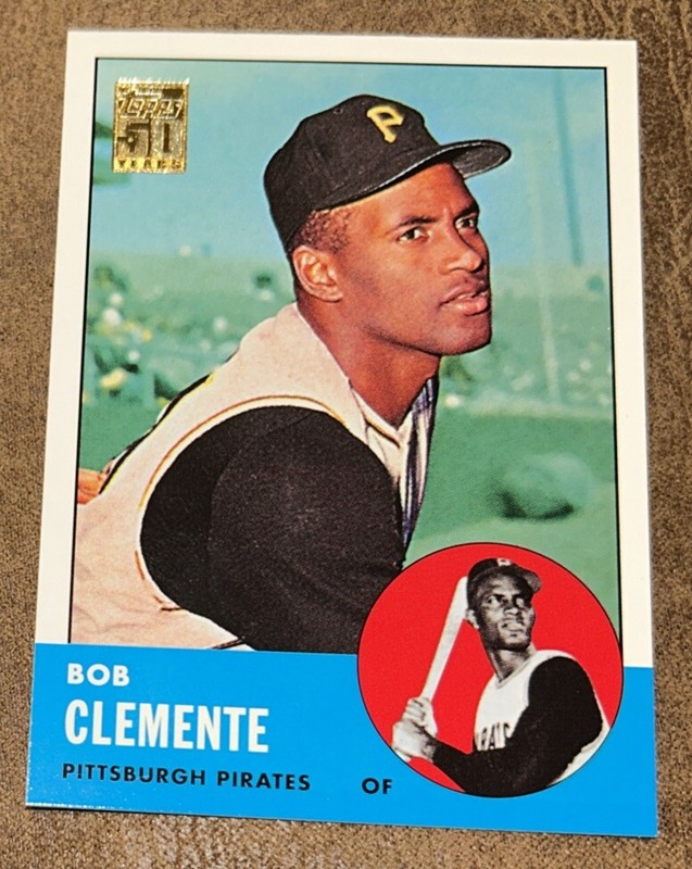 2001 Topps 50 Years 1963 Reprint BOB  CLEMENTE, Roberto, Pittsburgh Pirates 