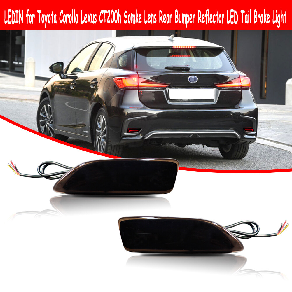 Rear Bumper Smoked Tail Brake Signal LED Lights Lamps For 2011