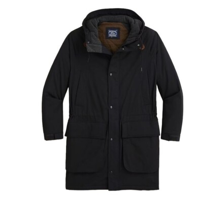 J.Crew Mens $348 Hull Hooded Jacket With PrimaLoft  Midnight Size L BJ462