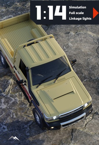 SG-1405/1406 2.4G 1:14 RC Pickup Truck 2WD 15KM/H Rear Straight Axle Drive Truck - Picture 8 of 26
