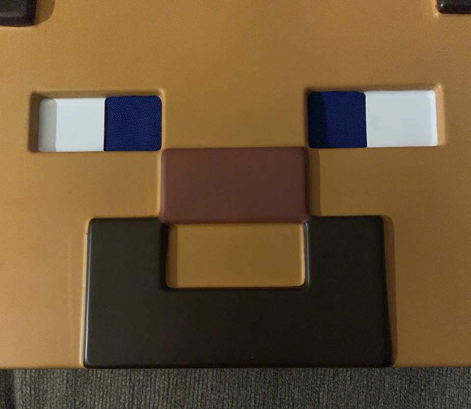 Child's Minecraft Steve Vacuform Mask Mojang Costume Accessory Halloween - Image 2 of 4