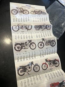 1975 Triumph Motorcycle Calendar brochure