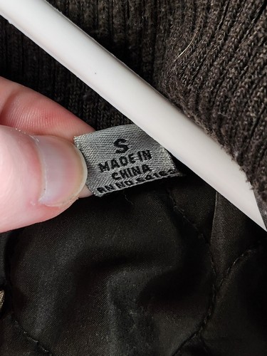 Levis kleine grüne Cargojacke durchgehender Reißverschluss Druckknopf gefüttert hoher Kragen Mantel Taschen Herren - Bild 11 von 23