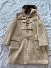 Gloverall Original English Duffle Coat Womens Usa 14 Eur 42 Tan Beige Camel Wool