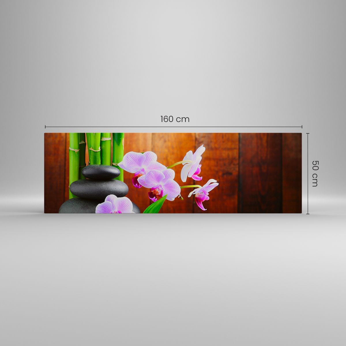 IMPRESSION SUR TOILE 160x50cm Tableaux Image Jet e Point De Vue Noir Et