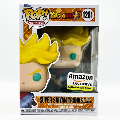Funko POP Super Saiyan Trunks with Sword 1281 Dragon Ball Super Animation Glow