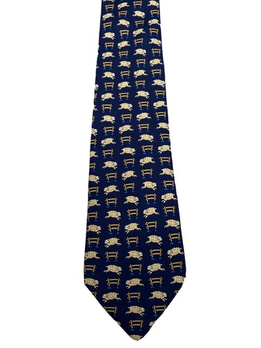HERMÈS PARIS CRAVATTA UOMO MEN TIE VINTAGE JHF2988 - Foto 3 di 7