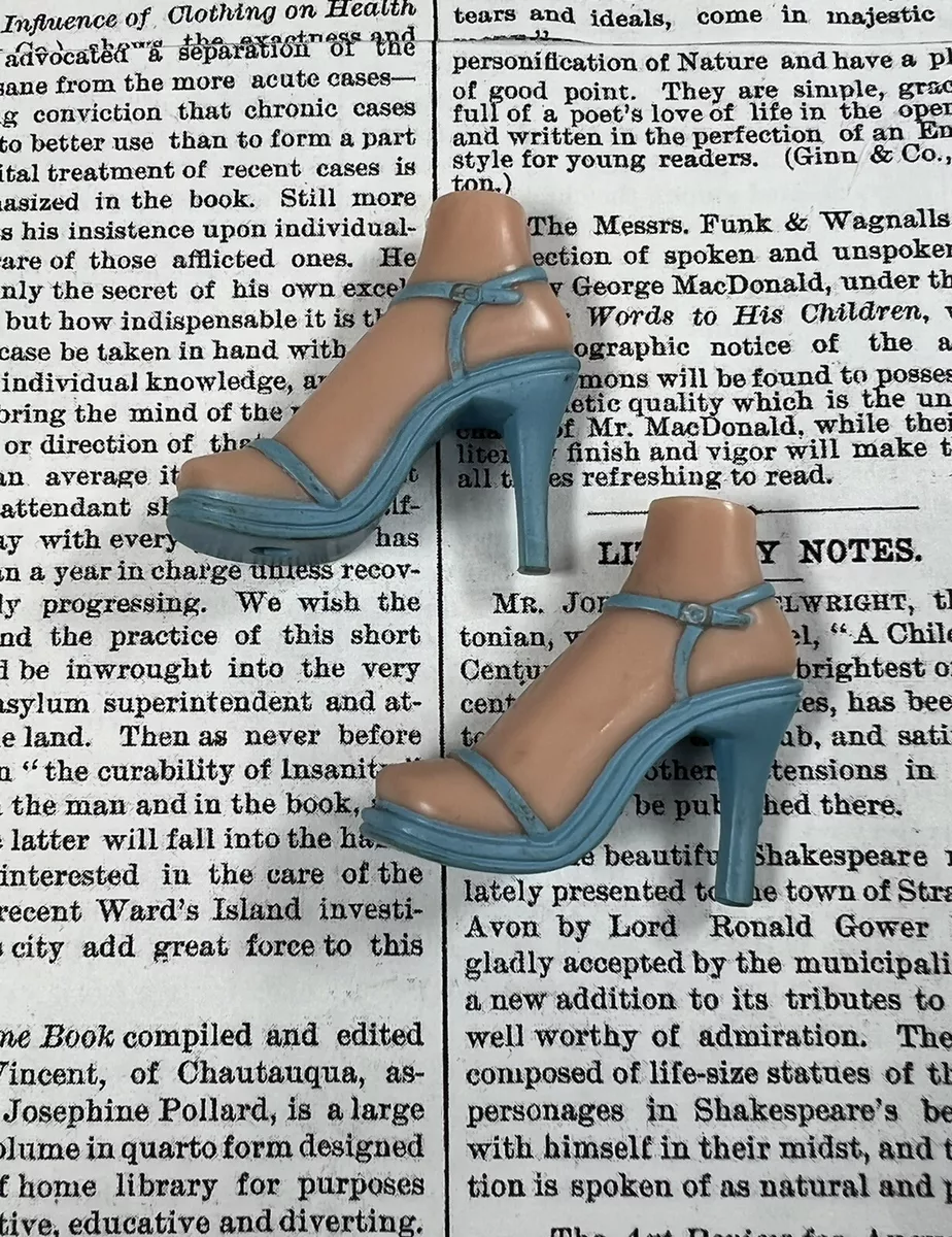 MGA Bratz Formal Funk Cloe Pale Blue High Heel Sandals Replacement Shoes NO DOLL