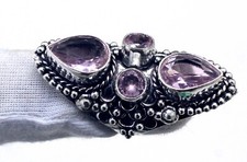 Pink Topaz Handmade 925 Sterling Silver Statement Ring-Mother's Day Gift