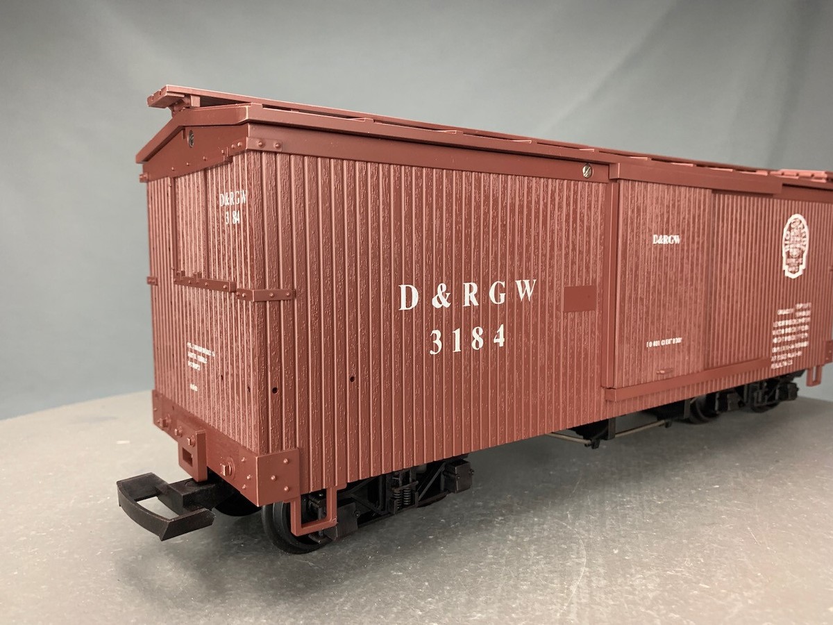 G Scale USA Trains D&RGW Wood Side Box Car #3184 G04298 LZ | eBay