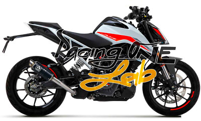 ARROW GP2 EDELSTAHL AUSPUFF SCHWARZ KTM DUKE 125/390 21 - 23 EURO5