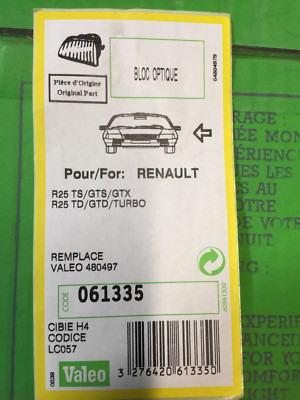 Valeo RENAULT R25 Scheinwerfer links (G20) 061335 NEU NOS online 