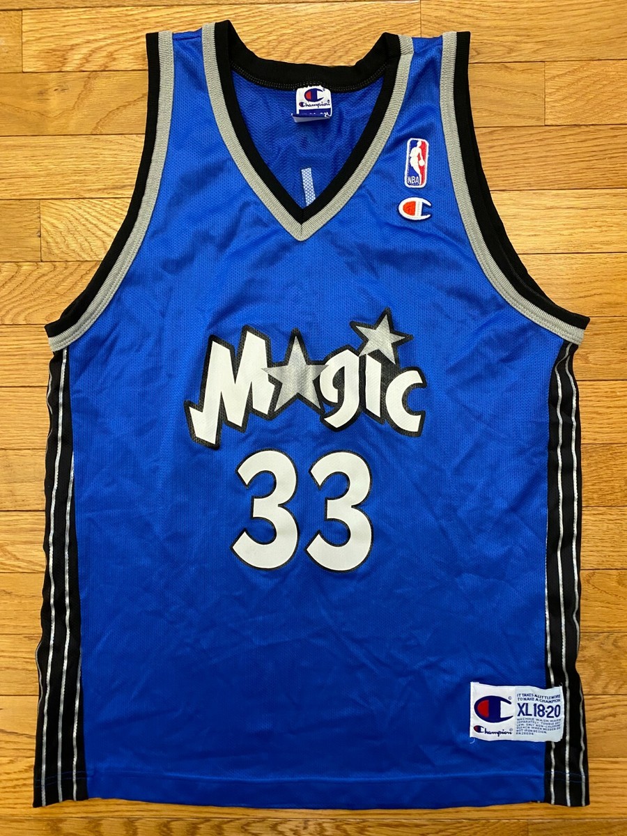 VTG RARE Orlando Magic Grant Hill Champion Jersey Size Youth Sz XL