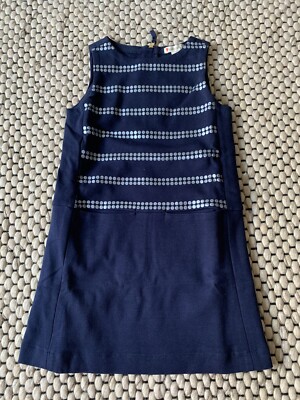 NEU mit Etikett CREWCUTS Mädchen Navy blau kleid Größe 3-4 Jahre