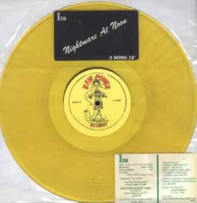 Ism Nightmare At Noon CLEAR YELLOW Vinyl Single 12inch Raw Power Records