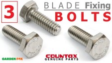 3 x Genuine Countax C600H Blade Fixing BOLTS ( BOLT ( 3 ) ) CXBBB172