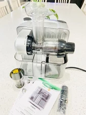 Omega Juicer JCUBE500SV Cold Press 365 Slow Masticating Juice Extractor and Nutr