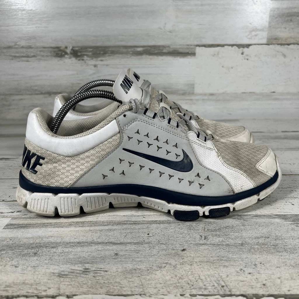 Chaussures d'entraînement Nike Flex Supreme TR baskets blanches et bleues homme pointure 9,5