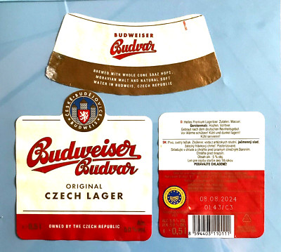 Bieretikett-Beerlabel , Budweiser Budvar Czech , Tschechische Republik#551#