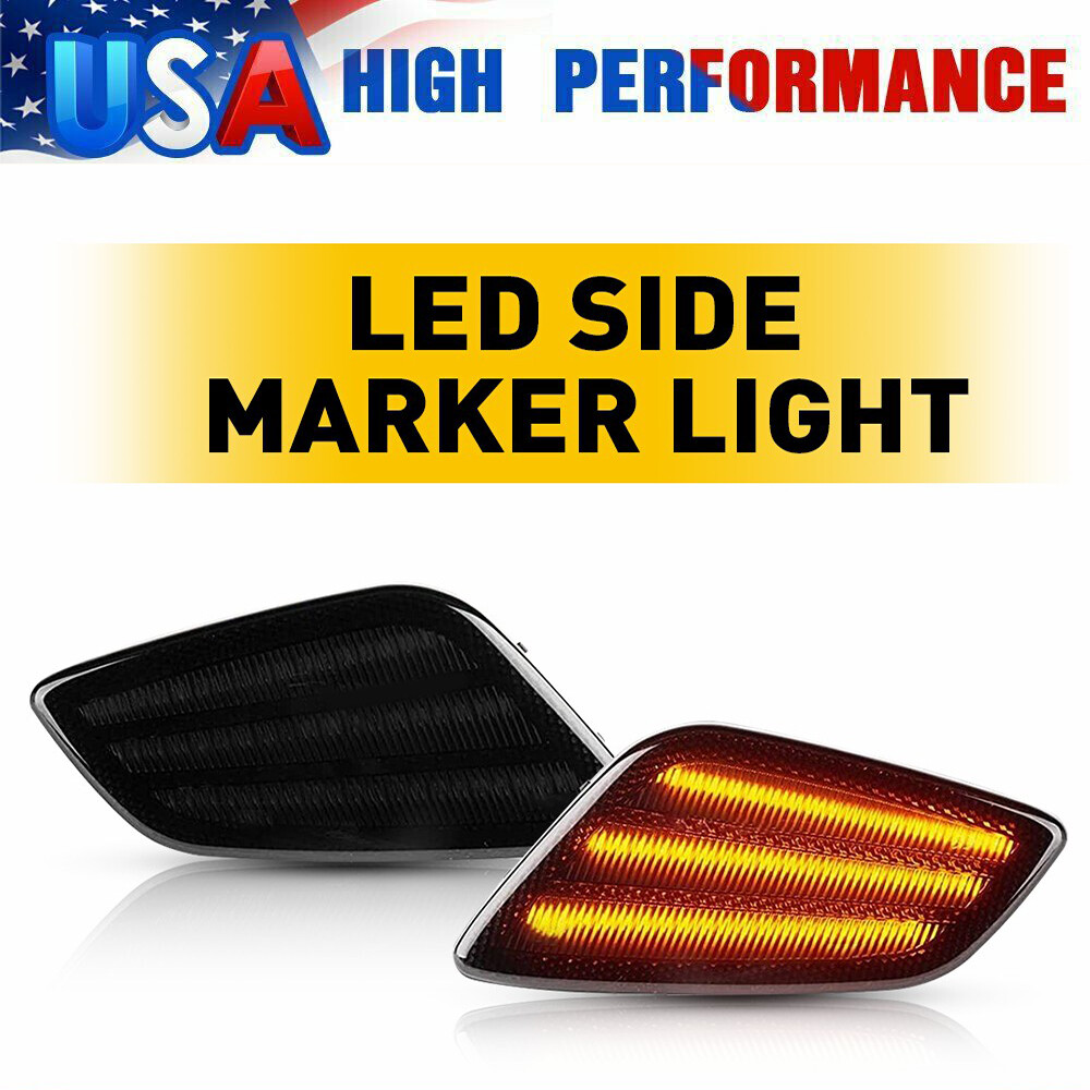 Smoked LED Side Marker Light for 97-06 Jeep Wrangler TJ