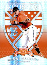 2018 Panini Chronicles Manny Machado Crusade Hyper Prizm #5 -/299 - Orioles