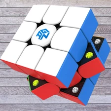 GAN 356 M, 3x3 Magnetic Speed Cube Stickerless Gans 356M Magic Cube Lightweight