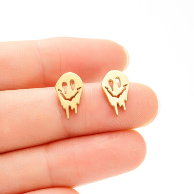 2pairs stainless steel Minimalist earrings 4 colors Jewelry Wholesale FJS269-706