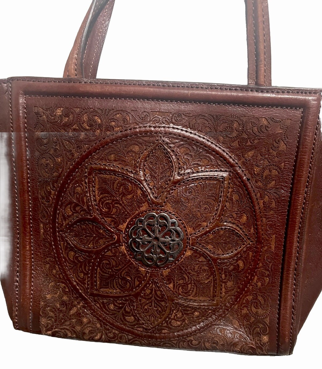 BRIGHTON FERRARA DAHLIA MYSTIQUE Curliques FLOWER Satchel HANDBAG NO COPY