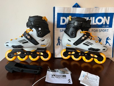 99 Oxelo Decathlon Adult Freeride Inline Roller Skates Mf500 Size 46 Large Ebay