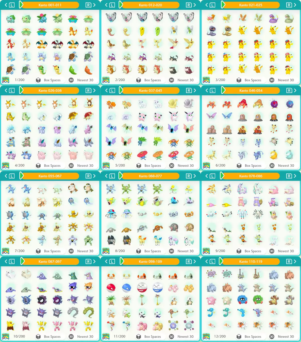 ✨Ultimate Shiny Full Pokedex Gen 1-8, Pokemon Home, COMPLETE