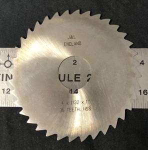 J&L 4 x 1/32 x 1 36T HS Slitting Slotting Saw !