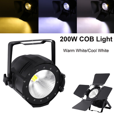 200W COB LED Stage Lighting Par Can Light DMX Audience Blinder Light DJ Party