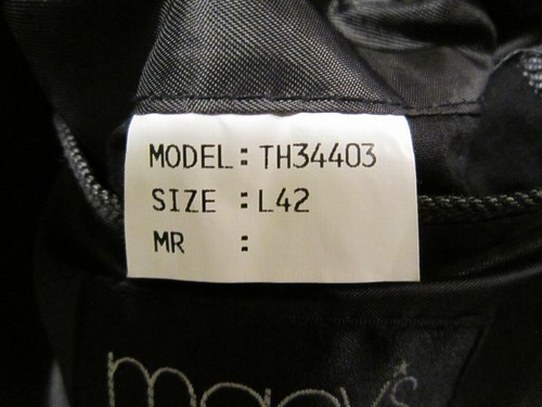SZ 42L CLUB ROOM MACY'S GRAY SUIT JACKET BLAZER SPORT COAT, RAYON WOOL LINEN EUC - Picture 7 of 8
