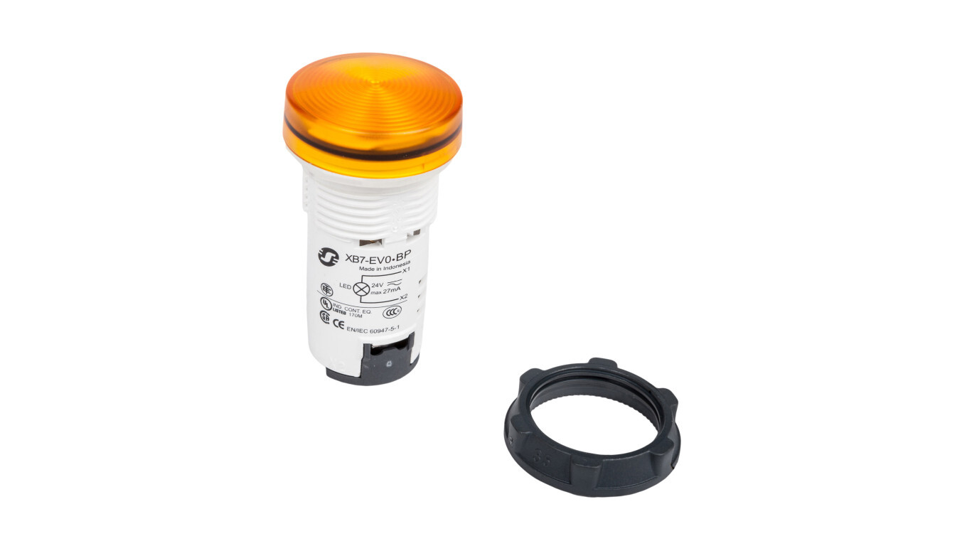 Signal lamp 22mm yellow 24V AC / DC LED XB7EV08BP /T2UK