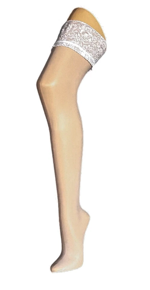 Fiore Milena 20DEN Halterlose Strümpfe 9 Farben S-XXL Damenstrümpfe Nylons 36-54 - Bild 4 von 4