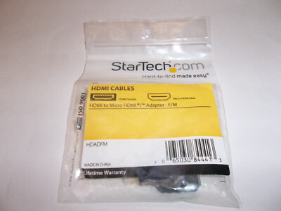 STARTECH HDADFM HDMI To Micro HDMI Adapter F/M, HDMI Female To Micro HDMI Male 
