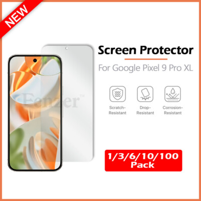 1-100 Lot LCD Clear HD Screen Protector for Android Phone Google Pixel 9 Pro XL