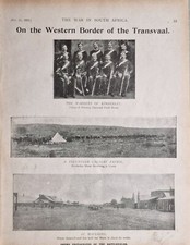 1899 Print Der Burenkrieg Privat Diamantfeld Pferde Reiterpatrouille Kimberley