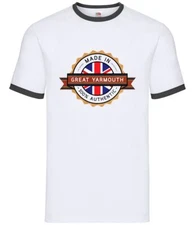 Made In Great Yarmouth - Mens Ringer - Town Hometown Born In Norfolk
