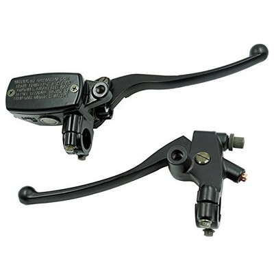 Feiteplus Universal Motorcycle 7/8'' 22mm Handlebar Brake Left+Right, Black 