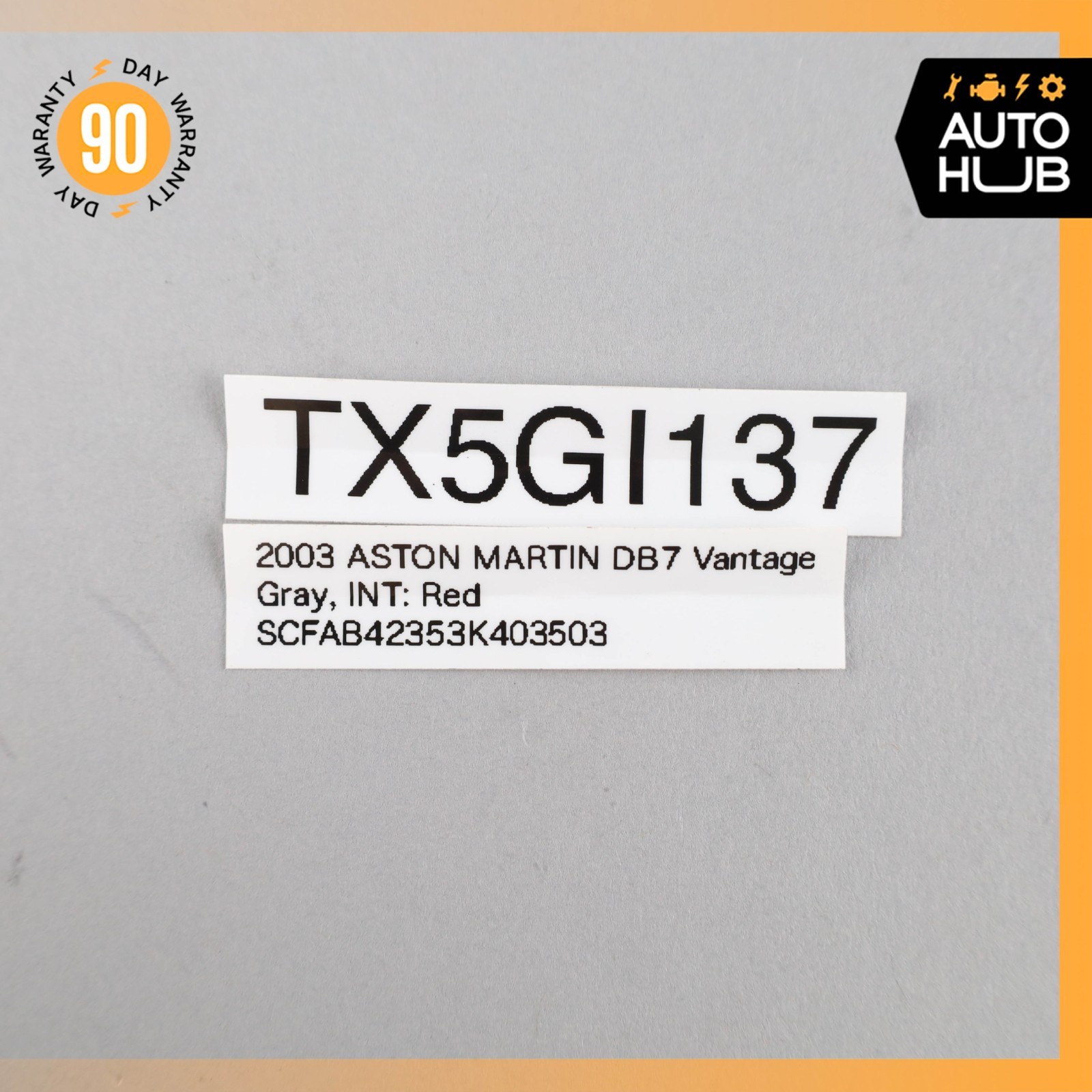 Aston Martin DB7 Vantage Convertible Fuel Filler Gas Tank Door Flap Lid OEM 35k