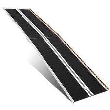 Portable Ramp 8FT - High Weight Capacity, Non Skid Aluminum, Folding
