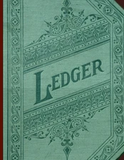Ledger: 3 Column Accounting Ledger Book 8.5X11" 100 Pages
