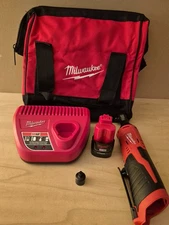 Milwaukee 2457-21   M12  3/8" Cordless Ratchet w/ 1.5 Ah Battery / charger / bag