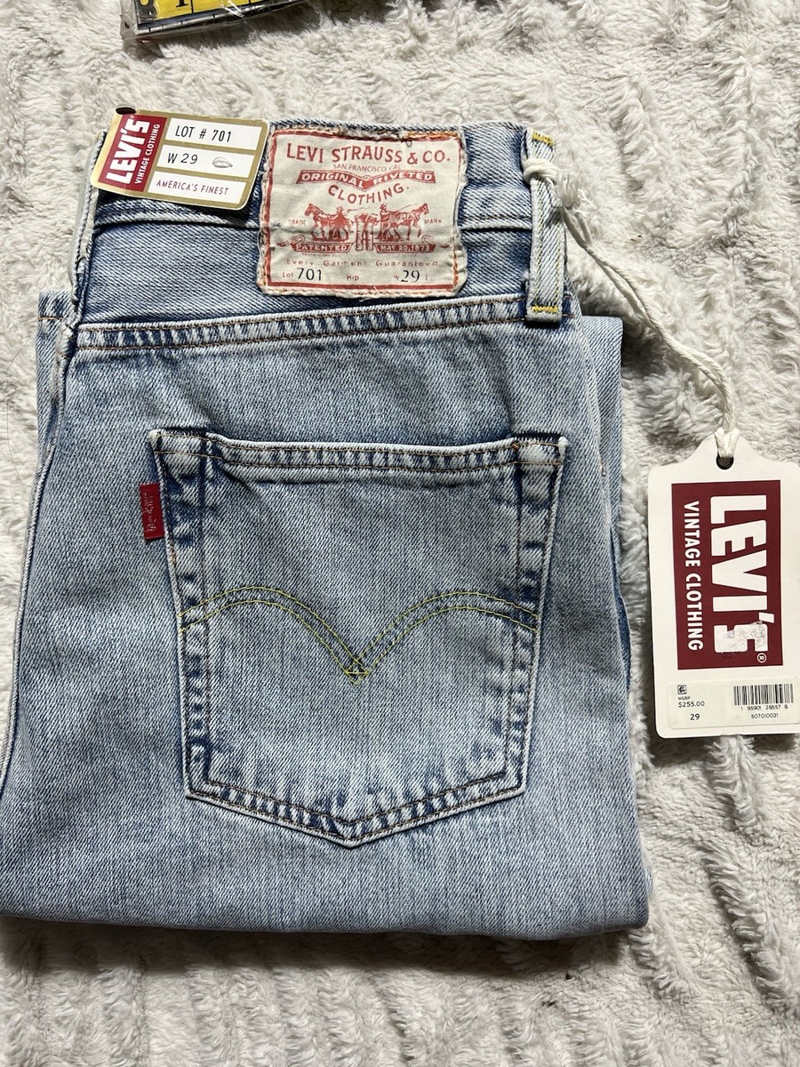 Levi's Vintage Clothing 701 1950's Size 29 MADE IN TURKEY Selvedge