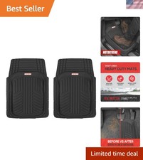 Odorless Heavy Duty Floor Mats 2-piece Set For Trucks Vans Suvs Odorless Heavy Duty Floor Mats 2-piece Set For Trucks Vans Suvs