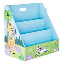 Kids Safari Bookshelf Bookcase Toy Organiser Storage TD-13141A by Teamson Kids