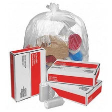 GRAINGER 5XL45 Trash Bags,7 gal.,Clear,PK2000 5XL45