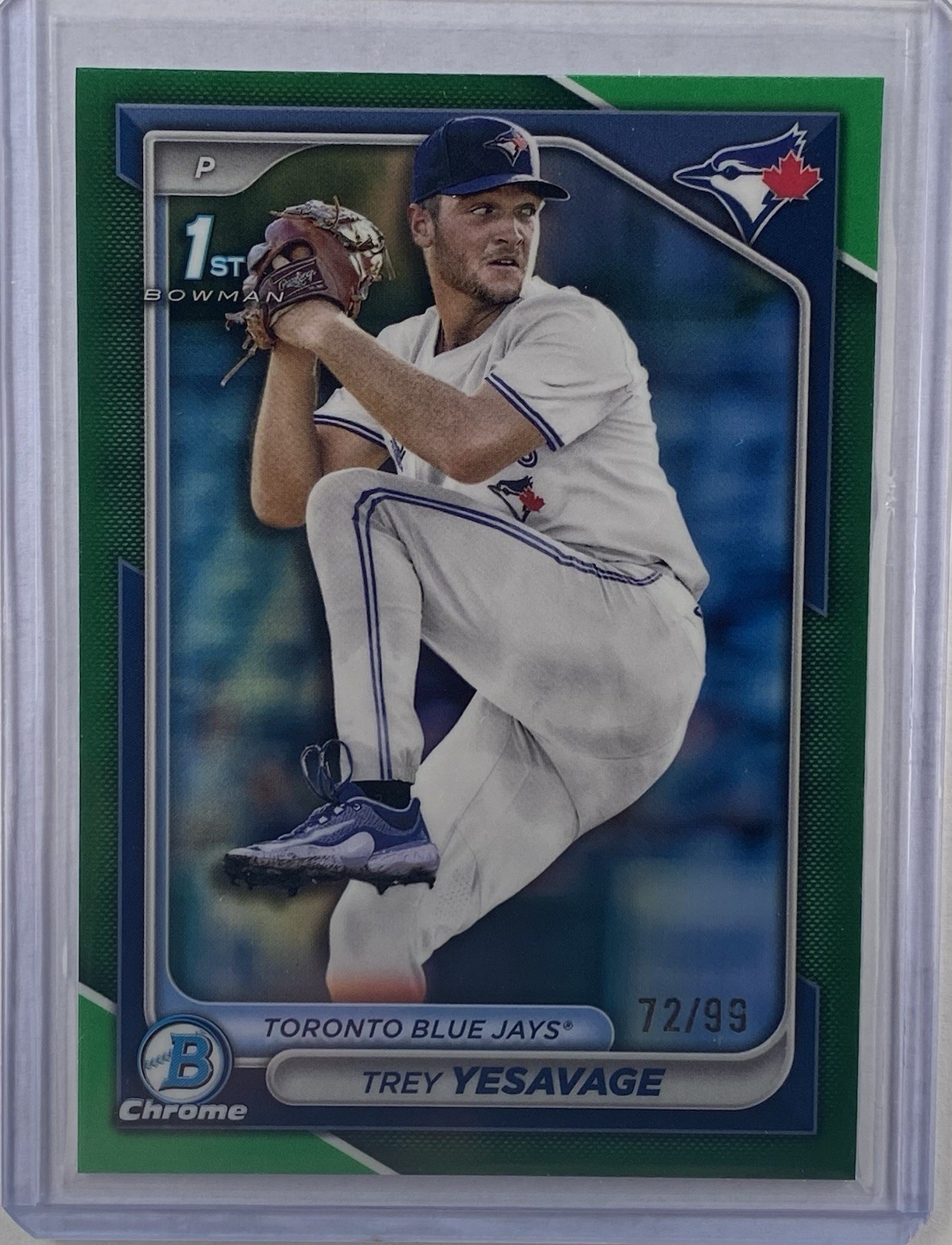 2024 Bowman Draft - Chrome Trey Yesavage #BDC-92 Green Refractor /99 (RC)