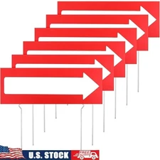 Directional Arrow Signs Set 18 Pieces Events Ground Stakes Outdoor Wayfinding US